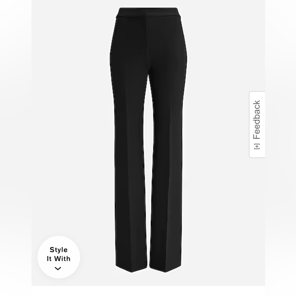 Express Editor Flare Trouser High Rise Pant